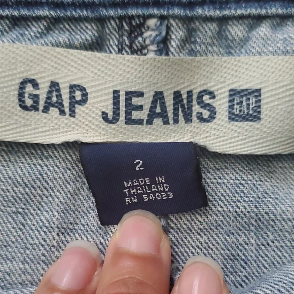 GAP Vintage Y2k-Era Blue Paneled Denim Jean Skirt, Size 2 - Picture 6 of 9